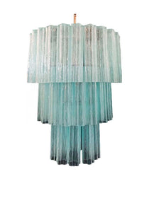 Murano Glass Chandelier – 52 tubes – Opal