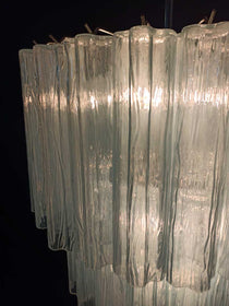 Murano Glass Chandelier – 52 tubes – Opal