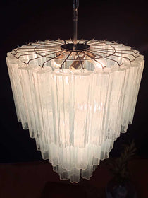Murano Glass Chandelier – 52 tubes – Opal