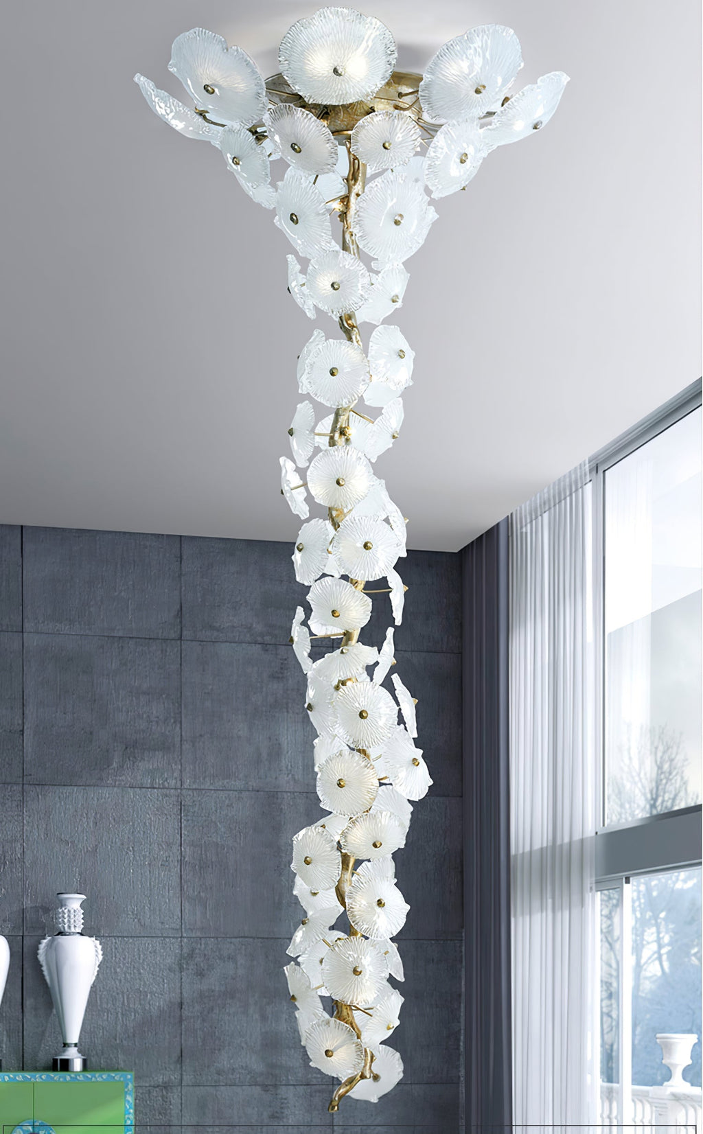 Nenufar Water Lily Chandelier 23.6" 31.5"