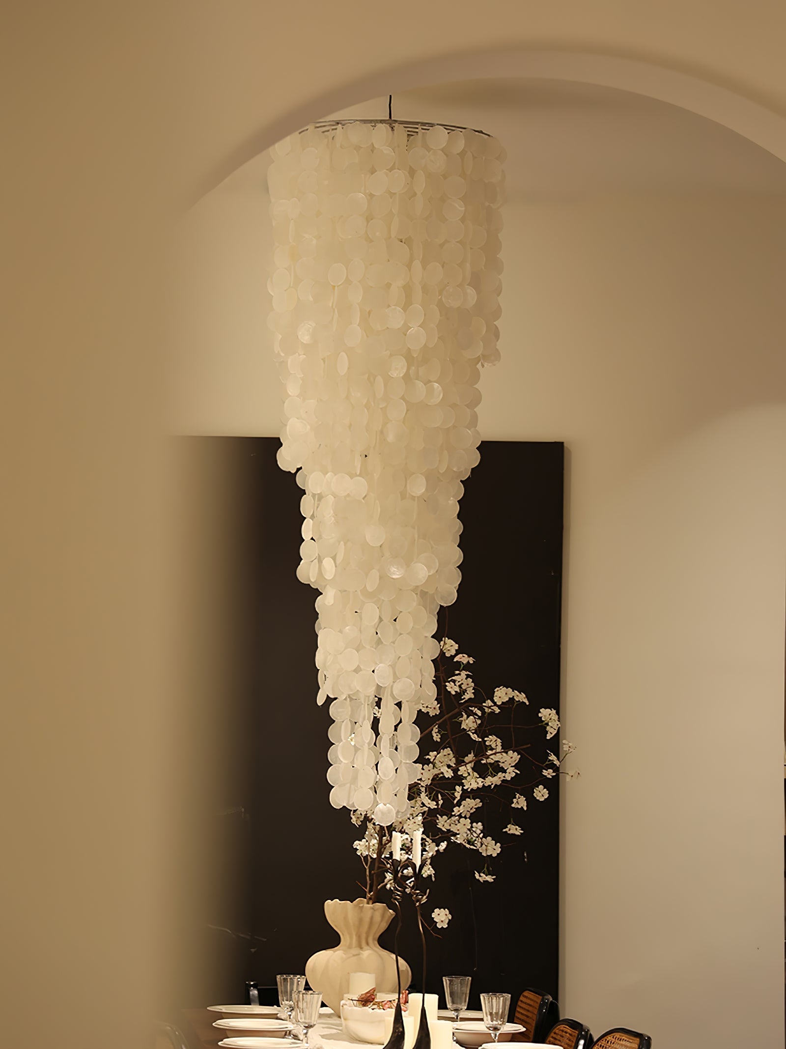 Modern Nerida Shell Chandelier