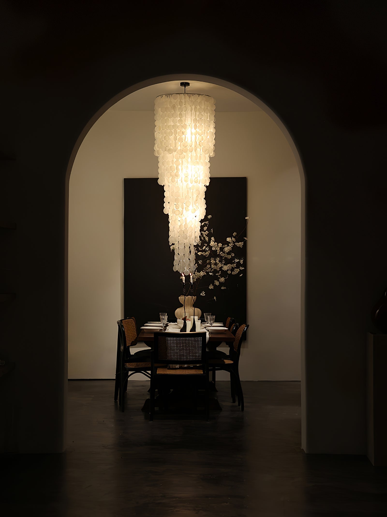 Modern Nerida Shell Chandelier