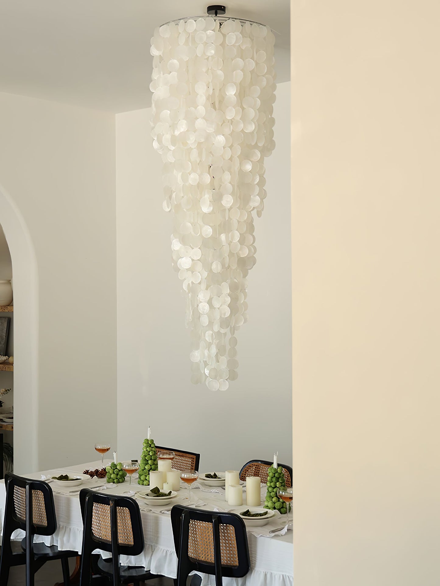 Modern Nerida Shell Chandelier