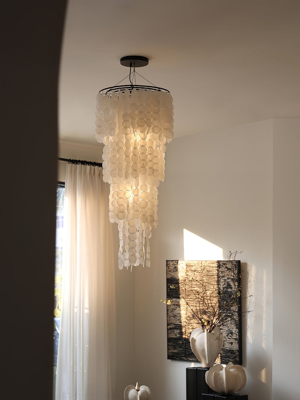 Modern Nerida Shell Chandelier