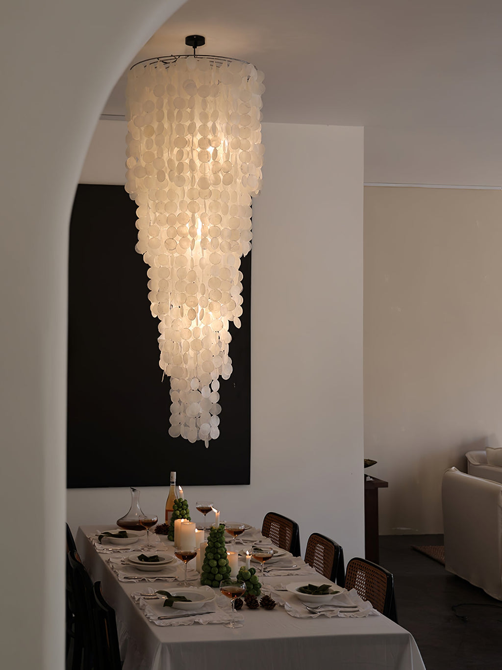 Modern Nerida Shell Chandelier