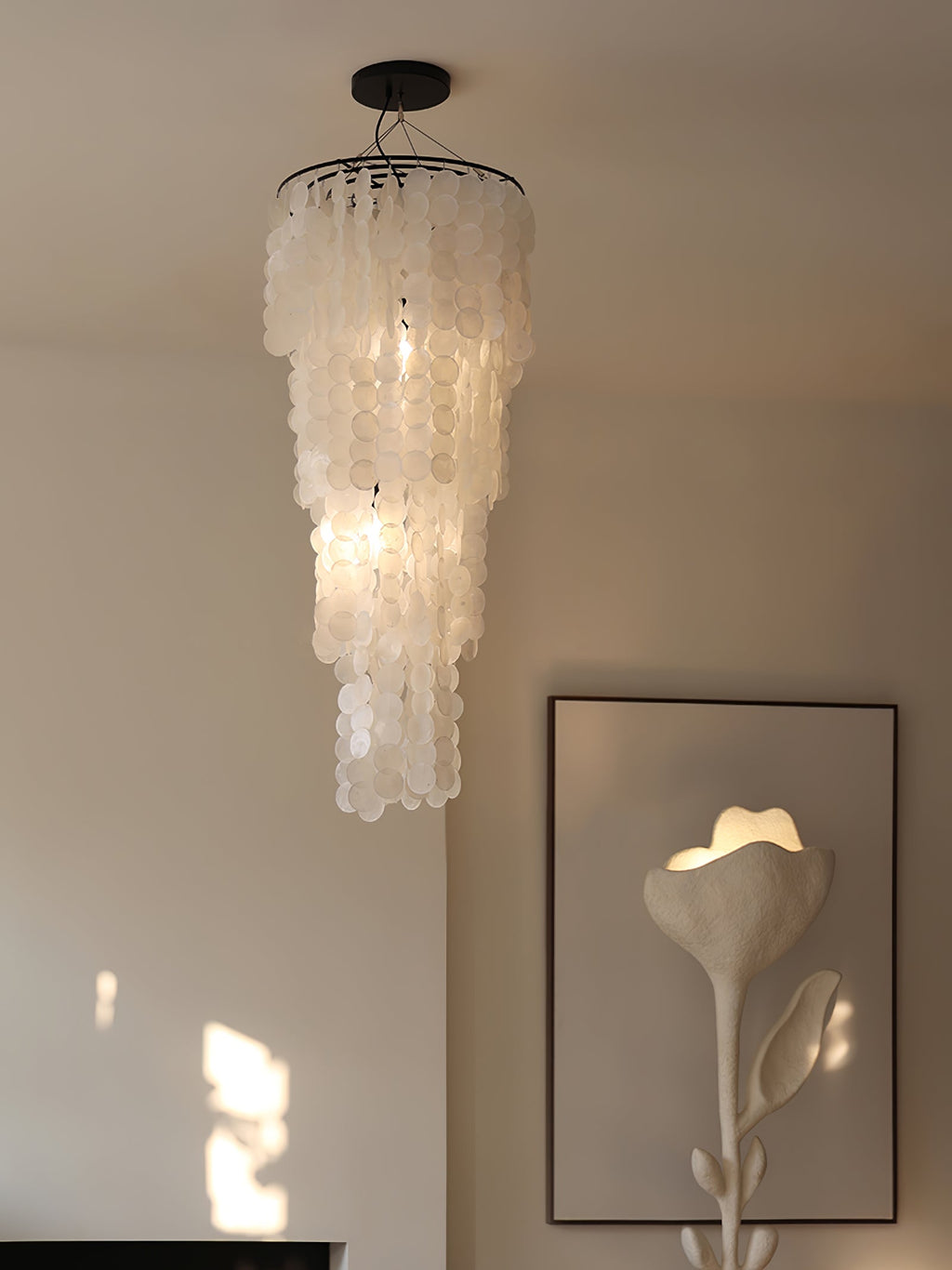 Modern Nerida Shell Chandelier