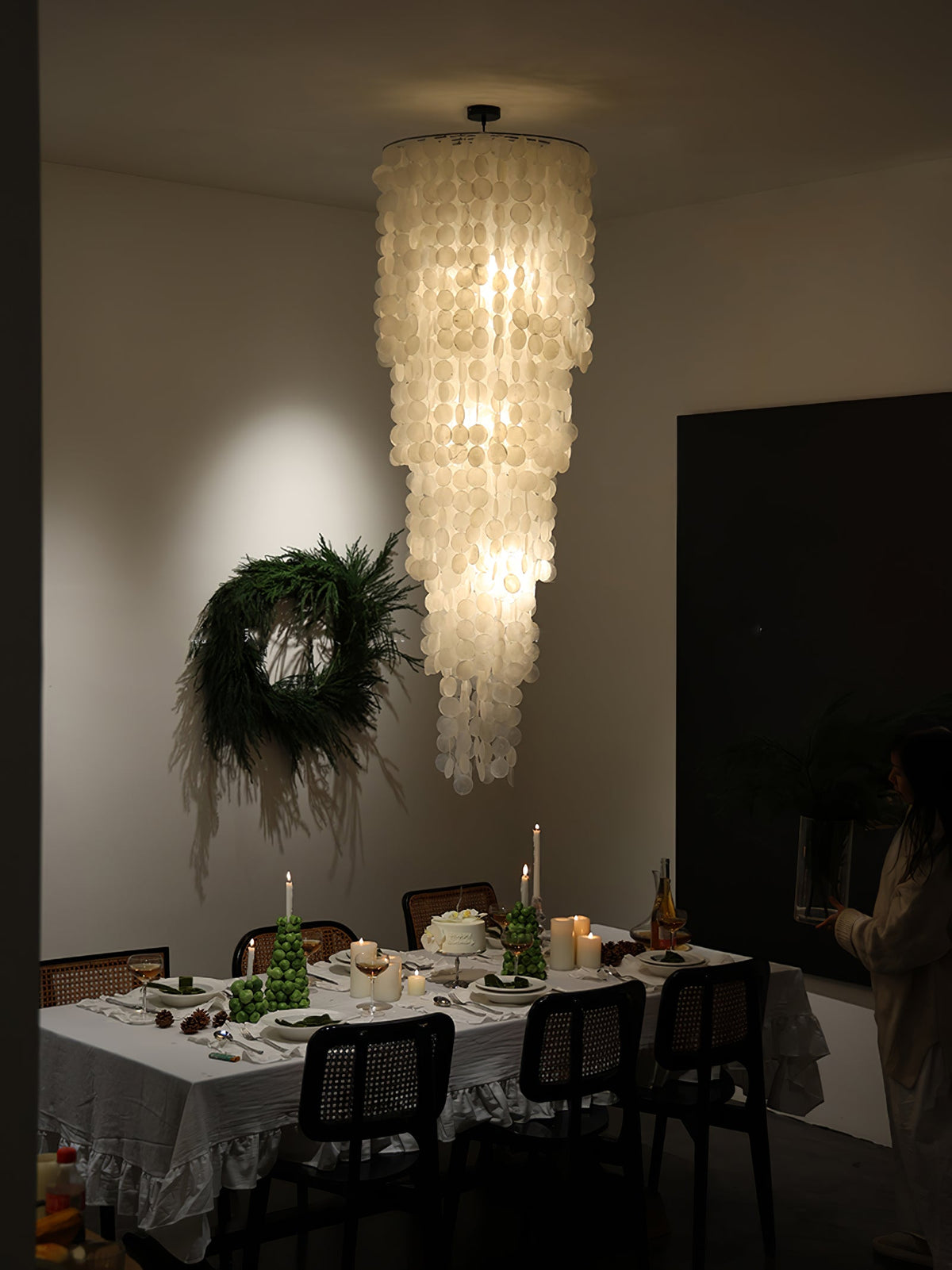Modern Nerida Shell Chandelier