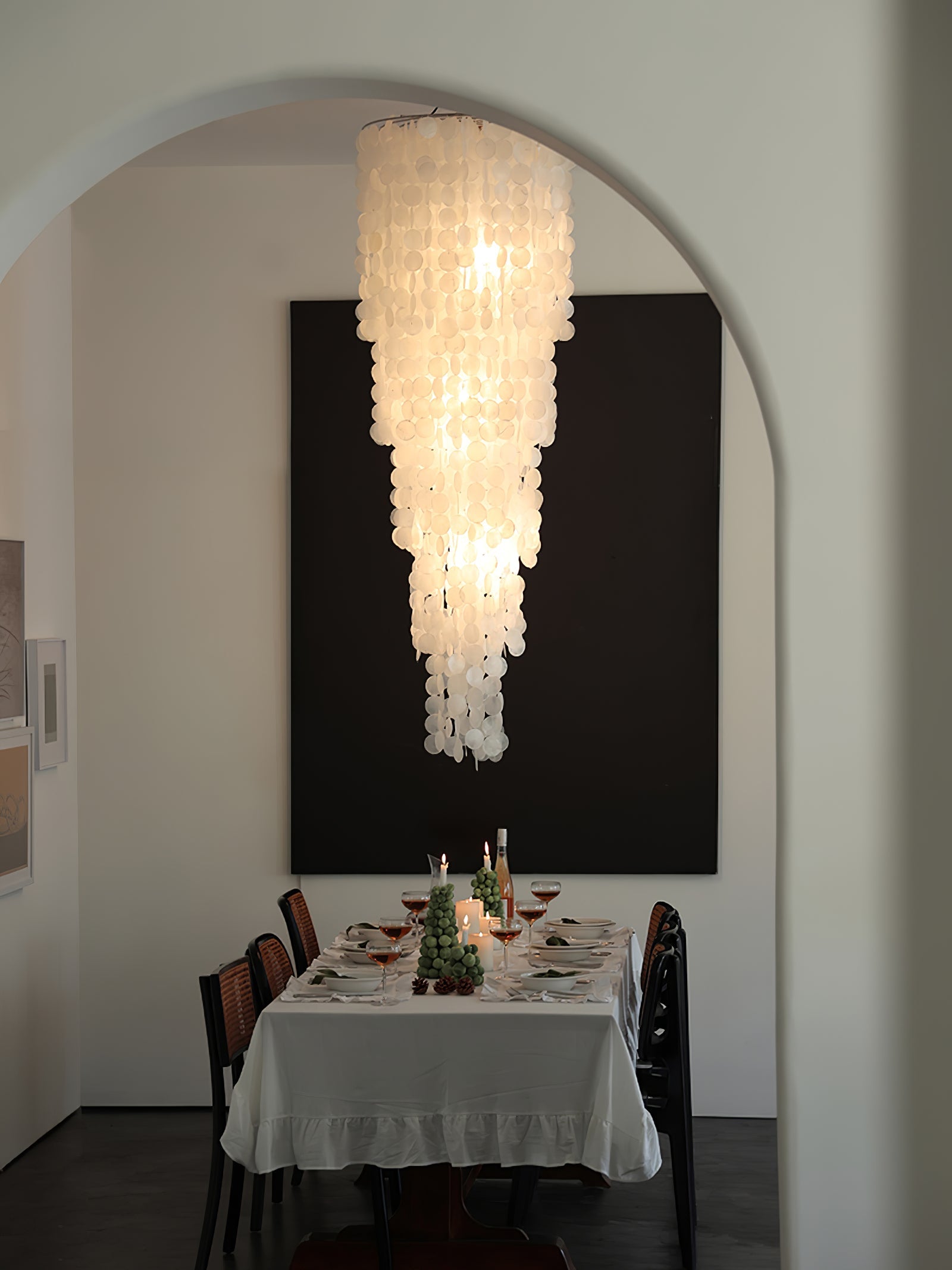 Modern Nerida Shell Chandelier
