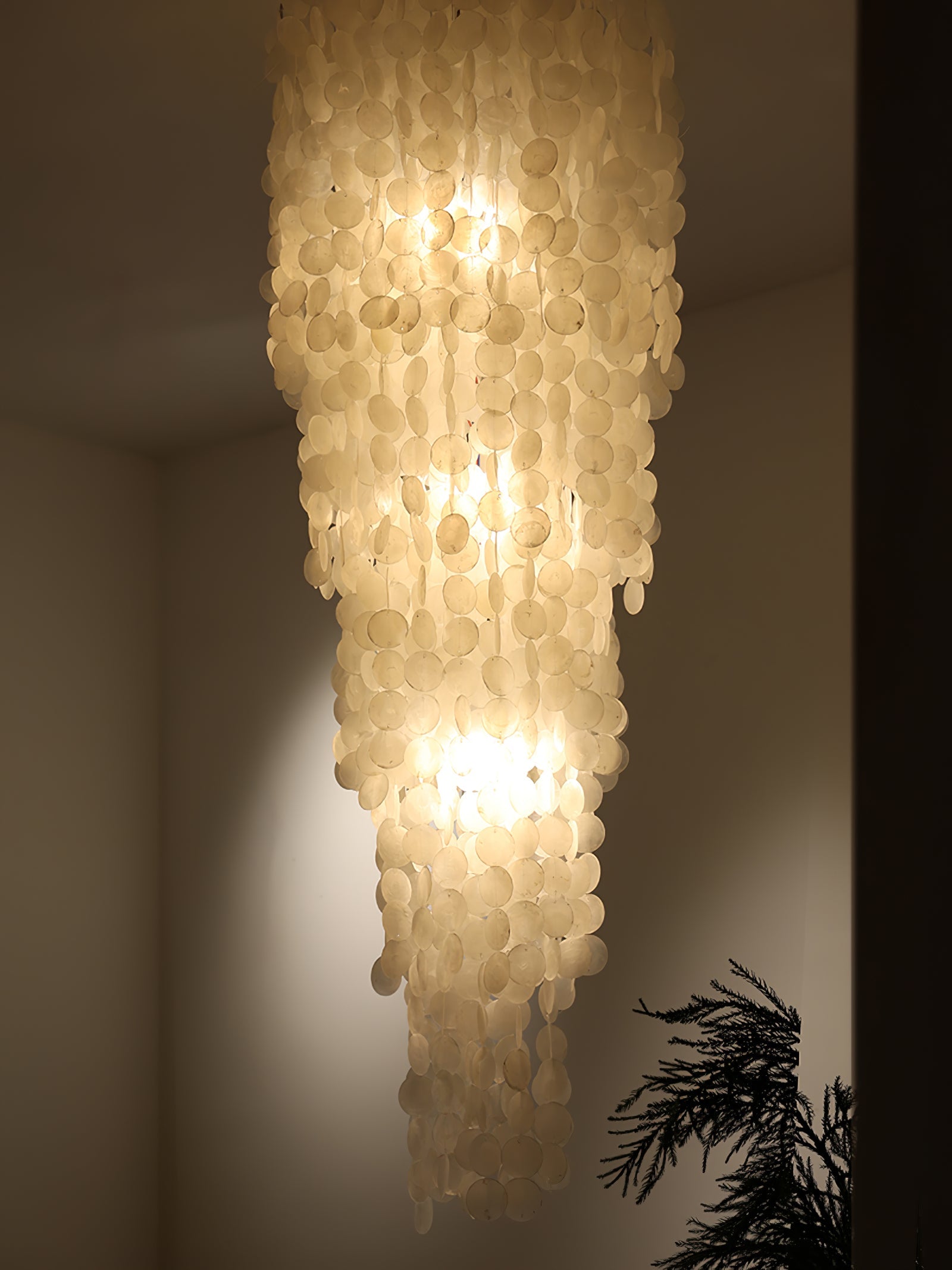 Modern Nerida Shell Chandelier
