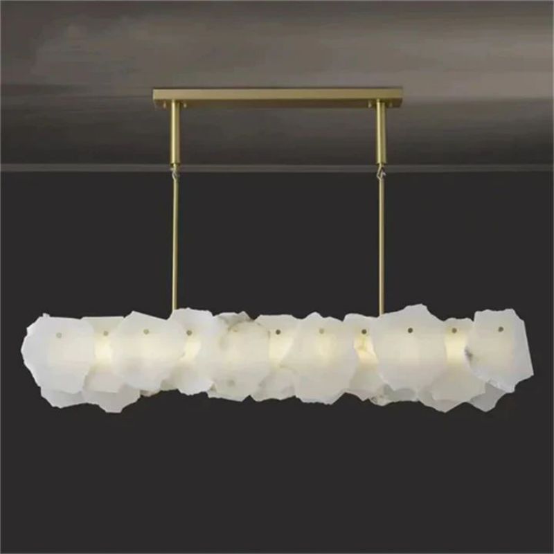 Noah Alabaster Linear Chandelier