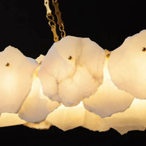Noah Alabaster Round Chandelier
