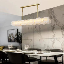 Noah Alabaster Linear Chandelier