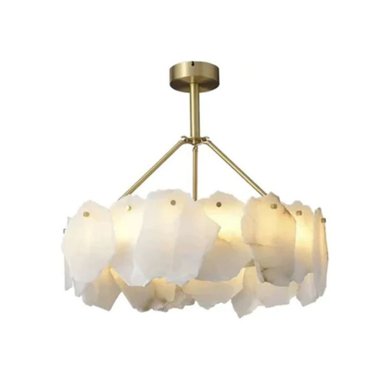 Alabaster Flakes Round Chandelier -Rod Secondary image