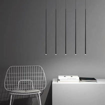 Minimalist Modern Conical Long Chandelier for Dining  Living Room Ceiling Duplex Spiral Staircase