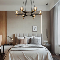 Post-modern Light Luxury Full Brass Chandelier for Living Room/Bedroom