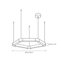 Ola Single Ring Alabaster Chandelier