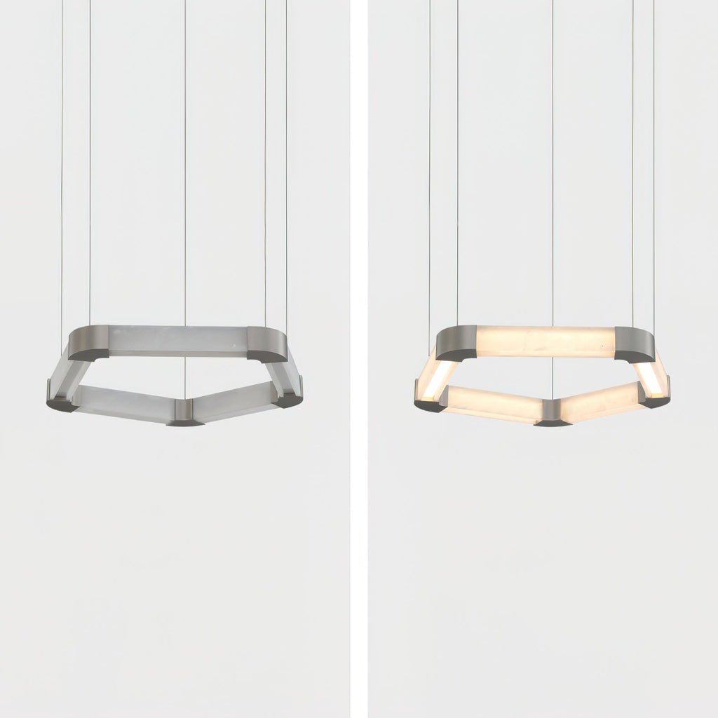 Ola Single Ring Alabaster Chandelier
