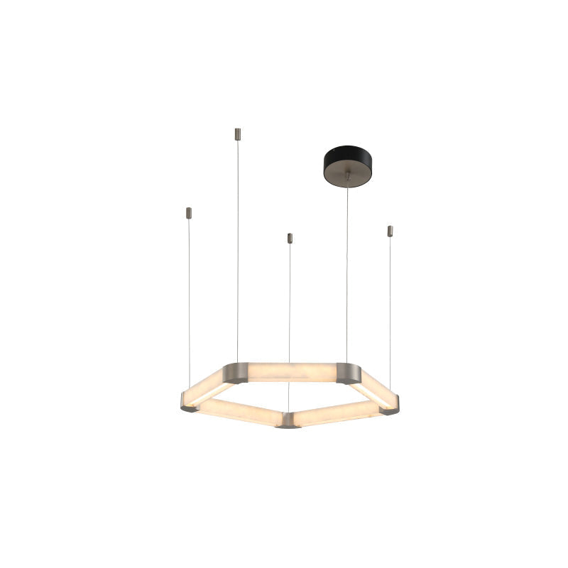 Ola Single Ring Alabaster Chandelier
