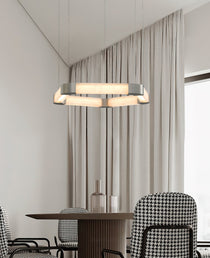 Ola Single Ring Alabaster Chandelier