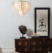 Opalora Pink Murano Glass Chandelier
