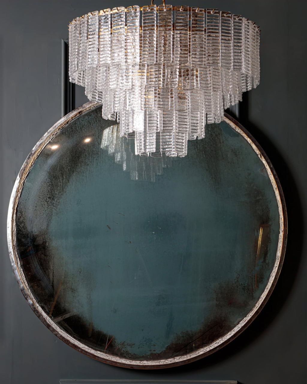 Opalora Pink Murano Glass Chandelier