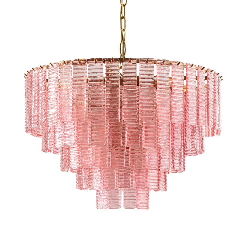 Opalora Pink Murano Glass Chandelier