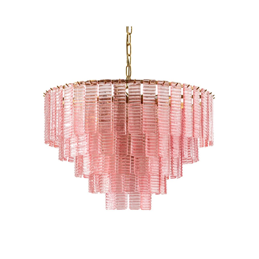 Opalora Pink Murano Glass Chandelier