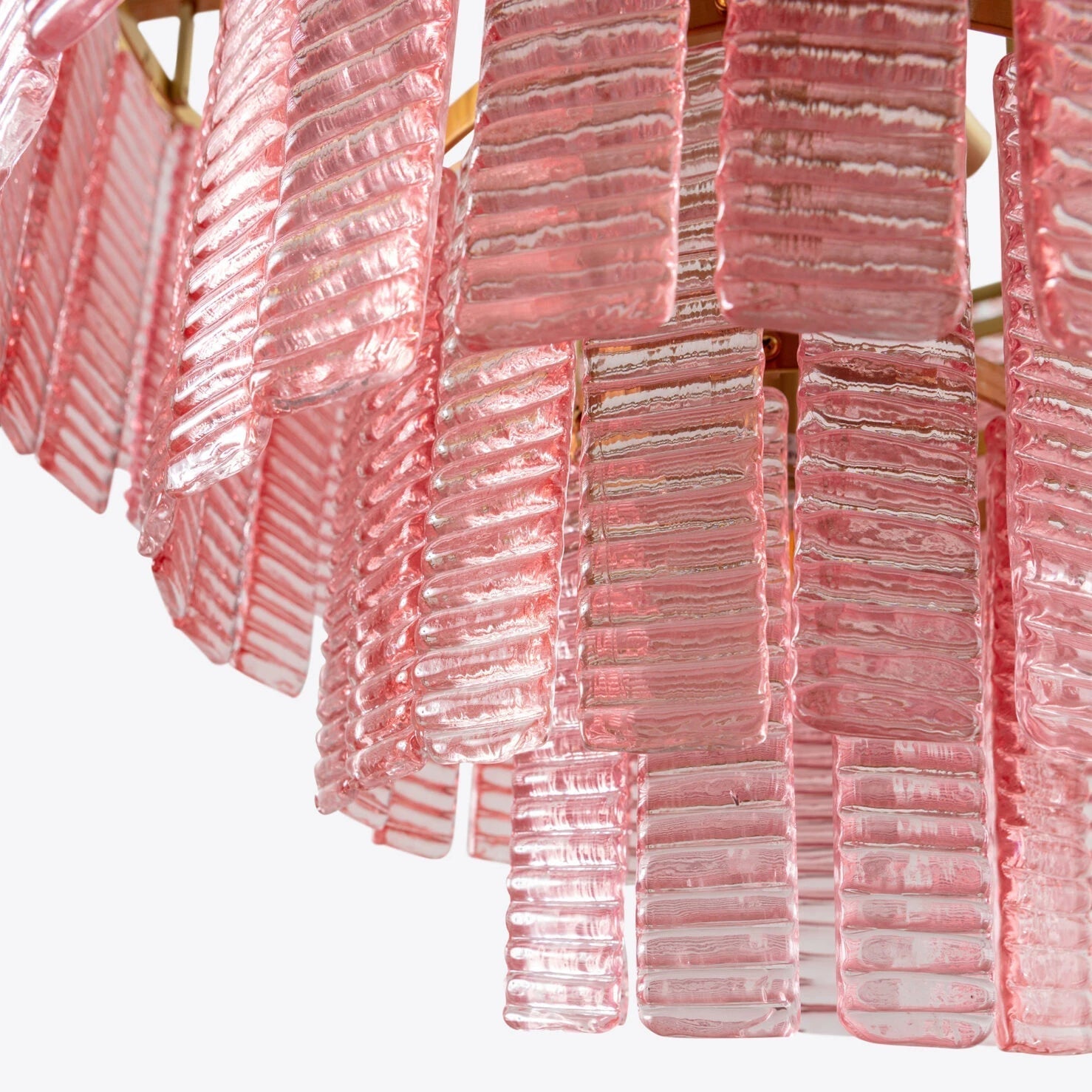 Opalora Pink Murano Glass Chandelier