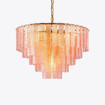 Opalora Pink Murano Glass Chandelier