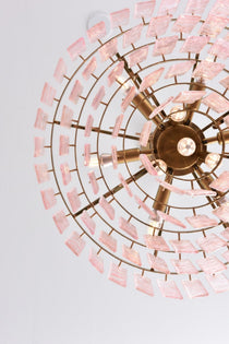 Opalora Pink Murano Glass Chandelier