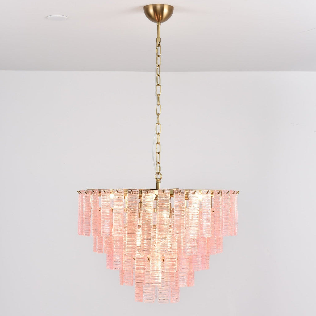 Opalora Pink Murano Glass Chandelier