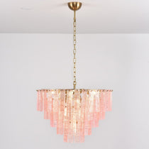 Opalora Pink Murano Glass Chandelier