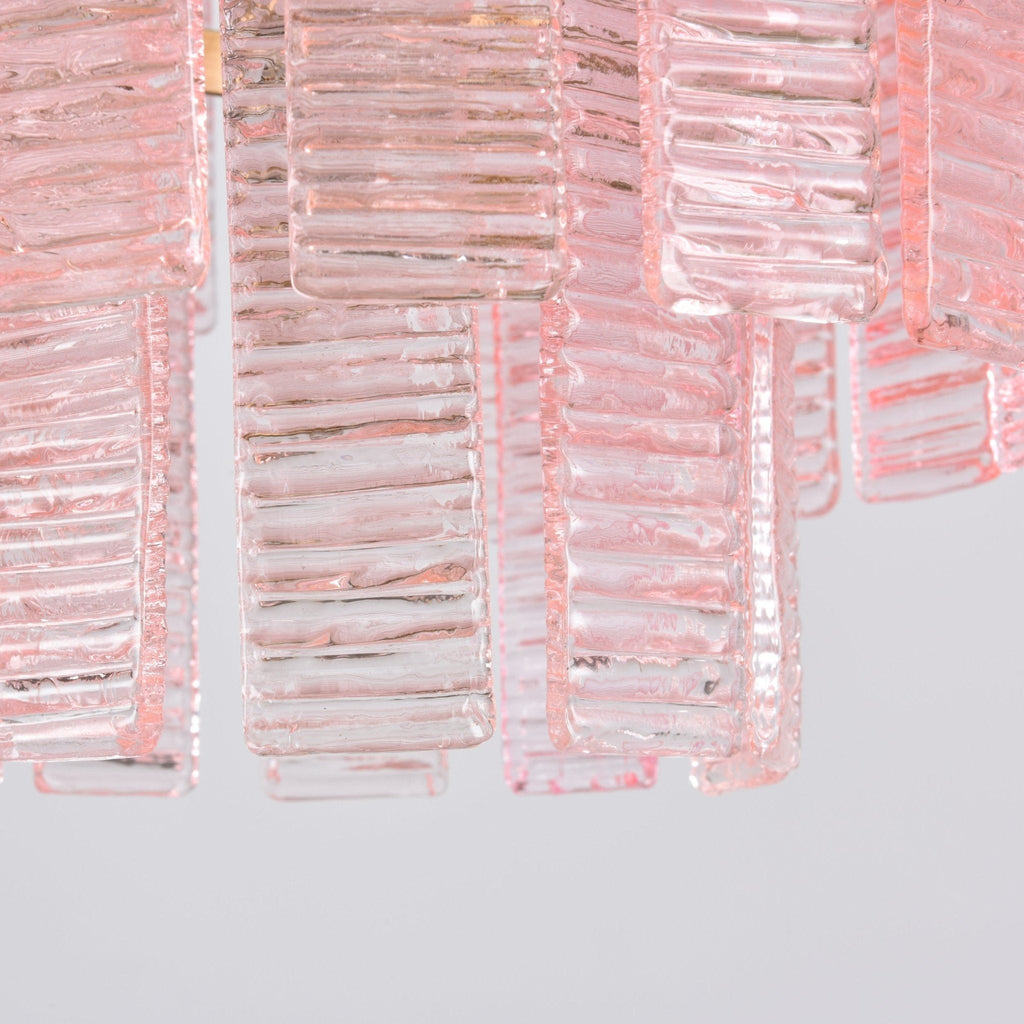 Opalora Pink Murano Glass Chandelier