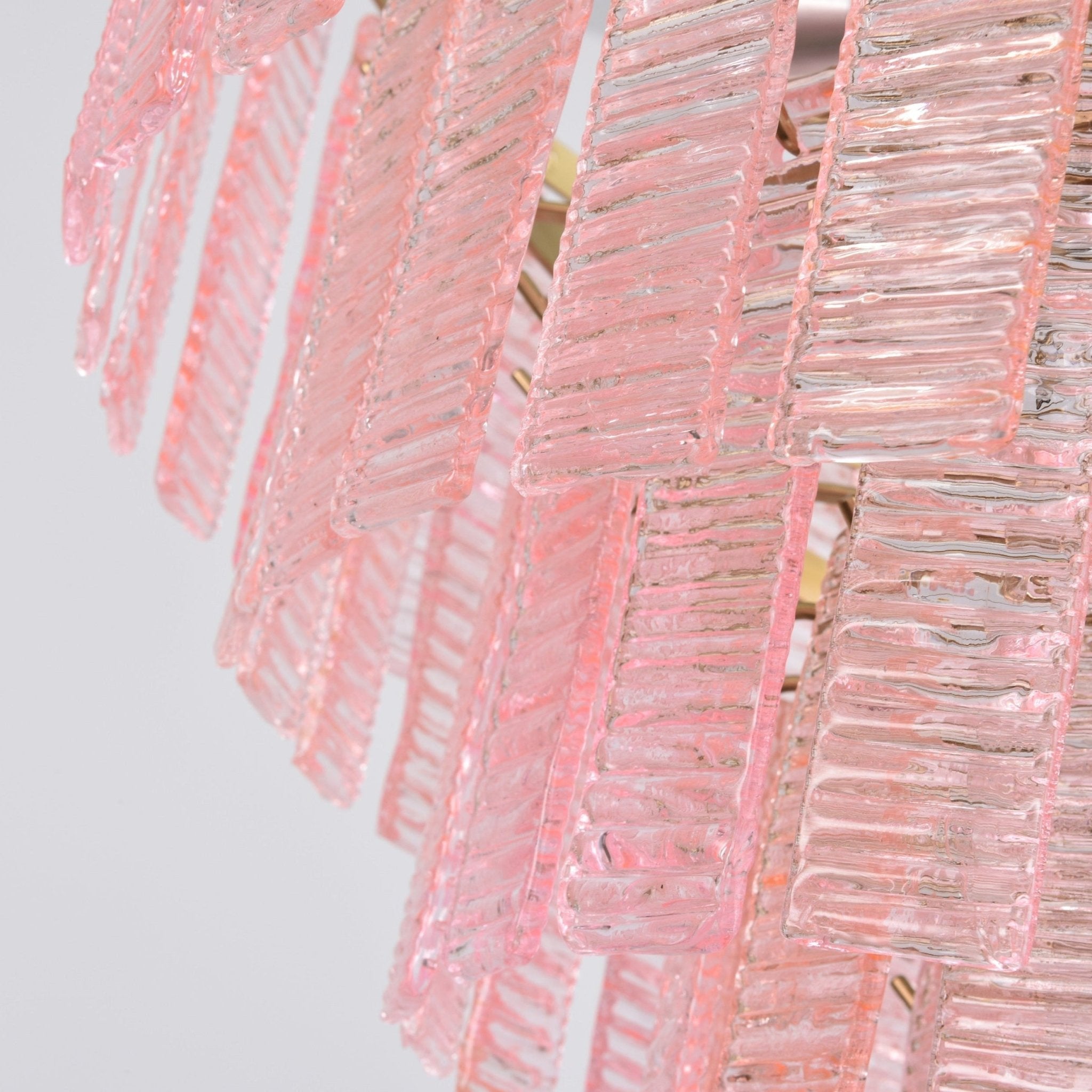 Opalora Pink Murano Glass Chandelier