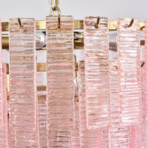 Opalora Pink Murano Glass Chandelier