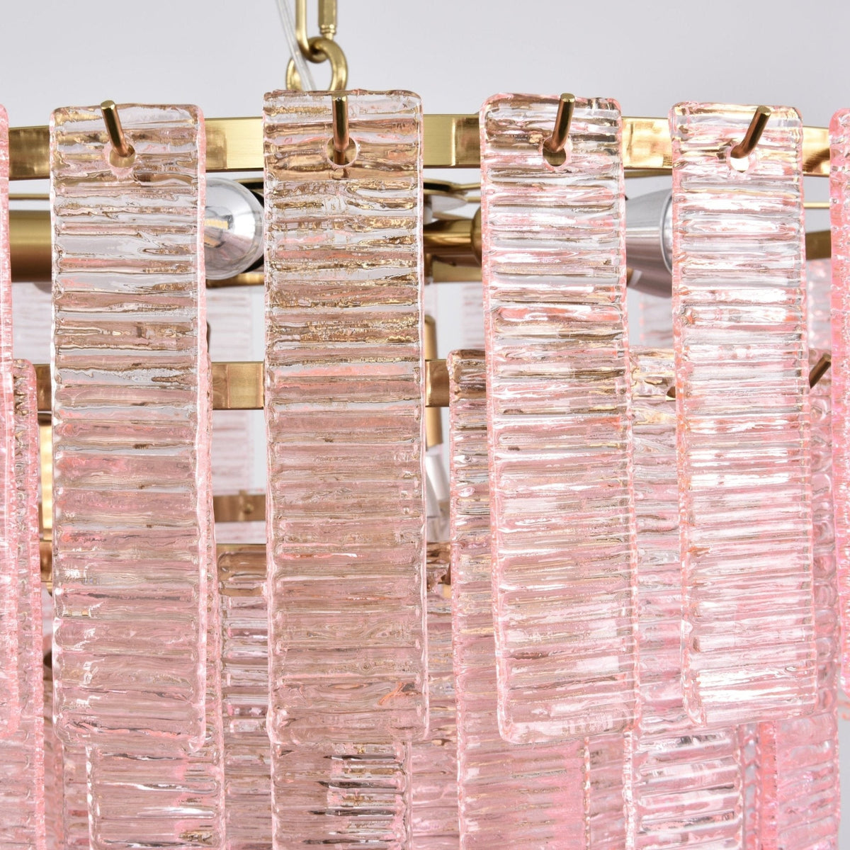Opalora Pink Murano Glass Chandelier