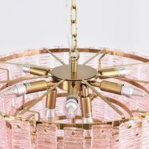 Opalora Pink Murano Glass Chandelier