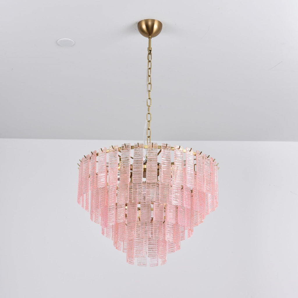 Opalora Pink Murano Glass Chandelier