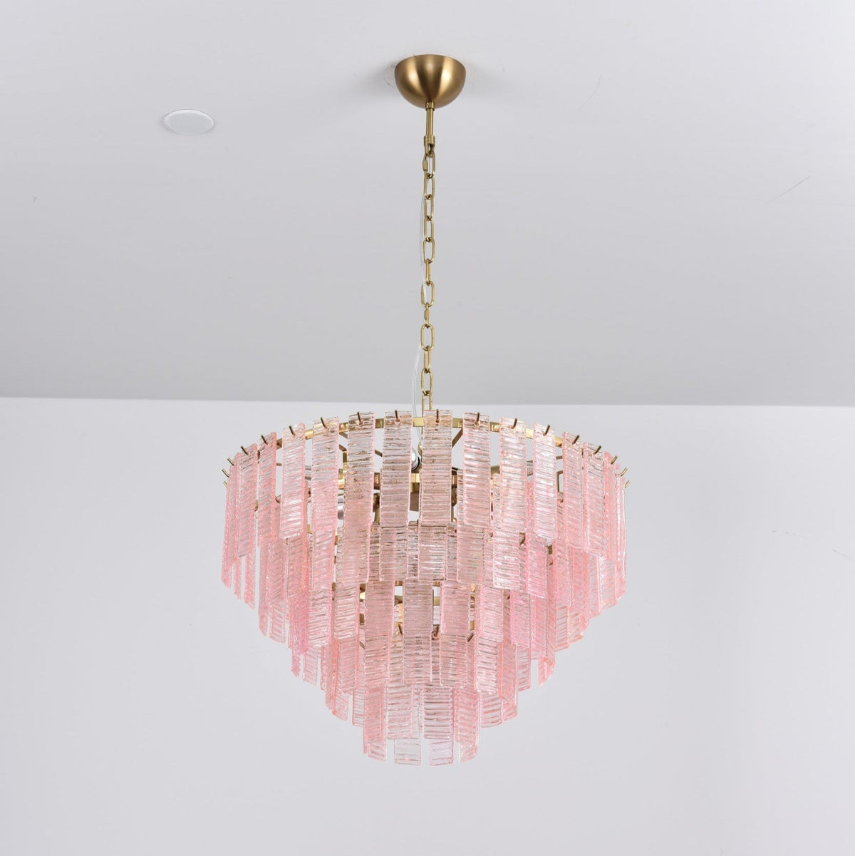 Opalora Pink Murano Glass Chandelier