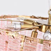 Opalora Pink Murano Glass Chandelier