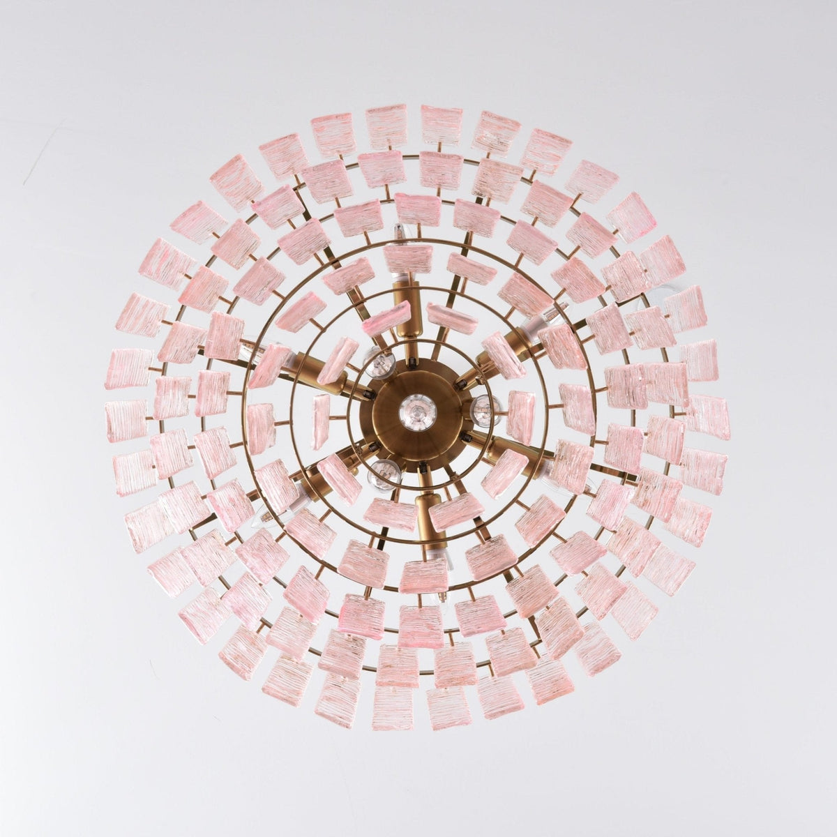 Opalora Pink Murano Glass Chandelier