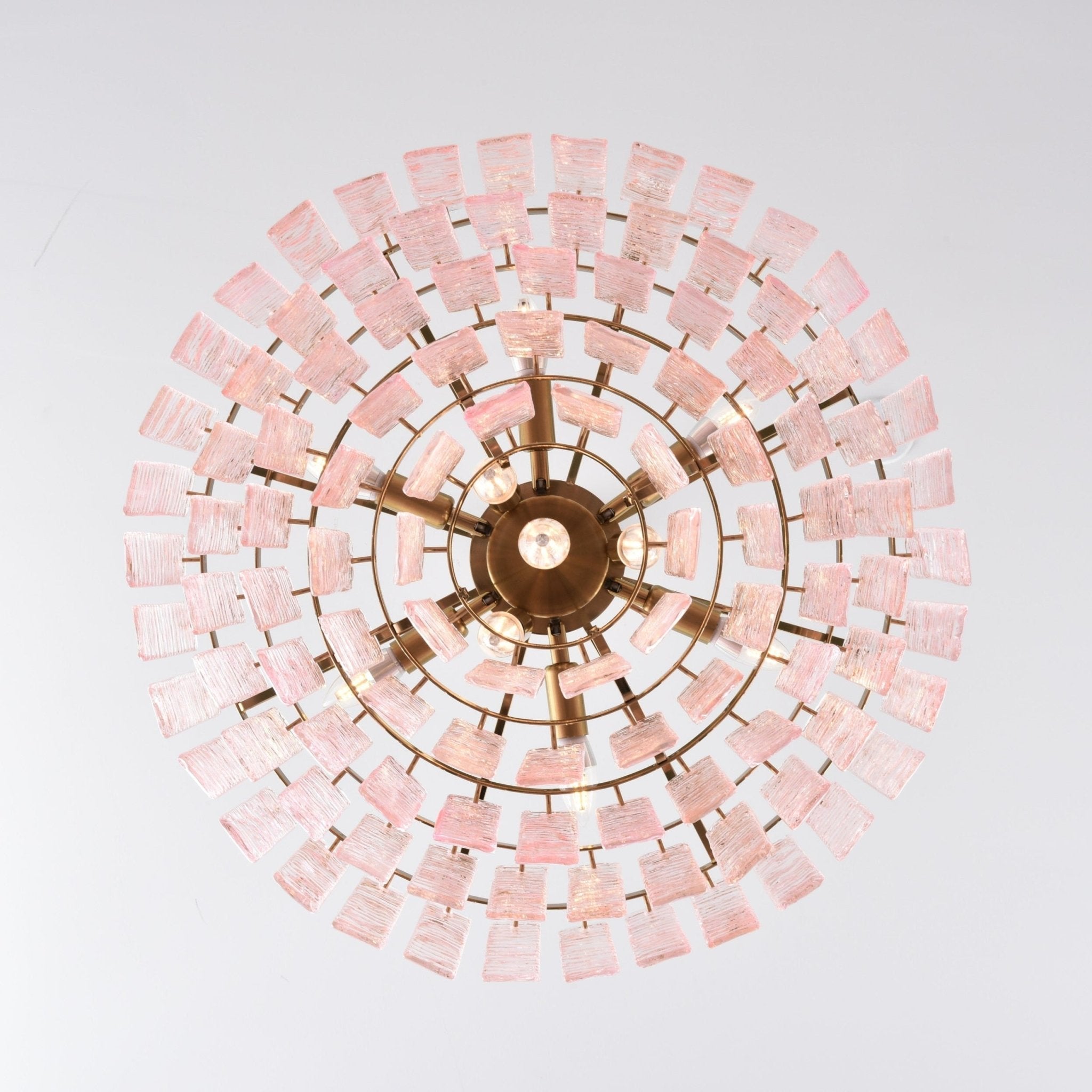 Opalora Pink Murano Glass Chandelier