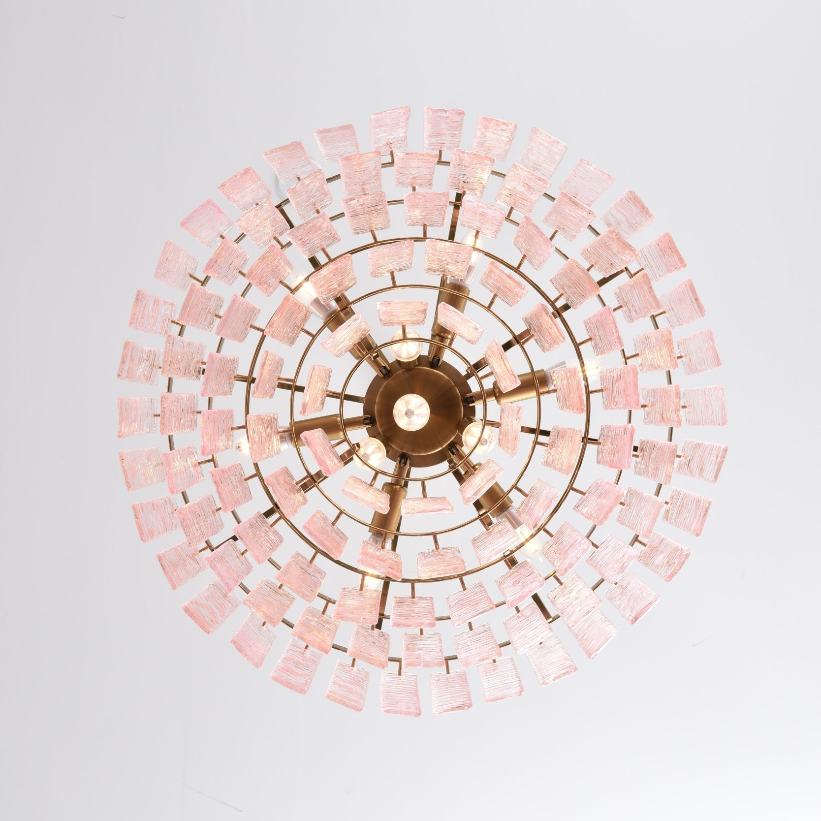 Opalora Pink Murano Glass Chandelier