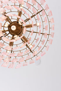 Opalora Pink Murano Glass Chandelier