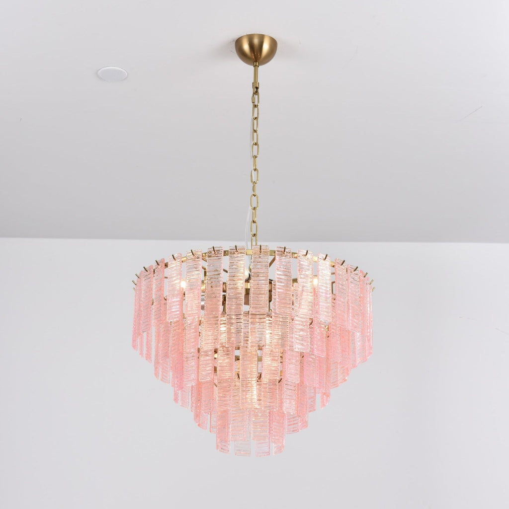 Opalora Pink Murano Glass Chandelier