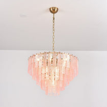 Opalora Pink Murano Glass Chandelier