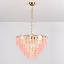 Opalora Pink Murano Glass Chandelier
