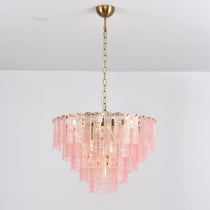 Opalora Pink Murano Glass Chandelier
