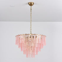 Opalora Pink Murano Glass Chandelier