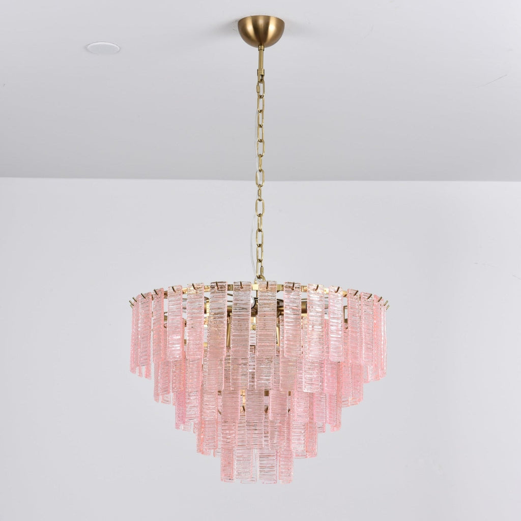 Opalora Pink Murano Glass Chandelier